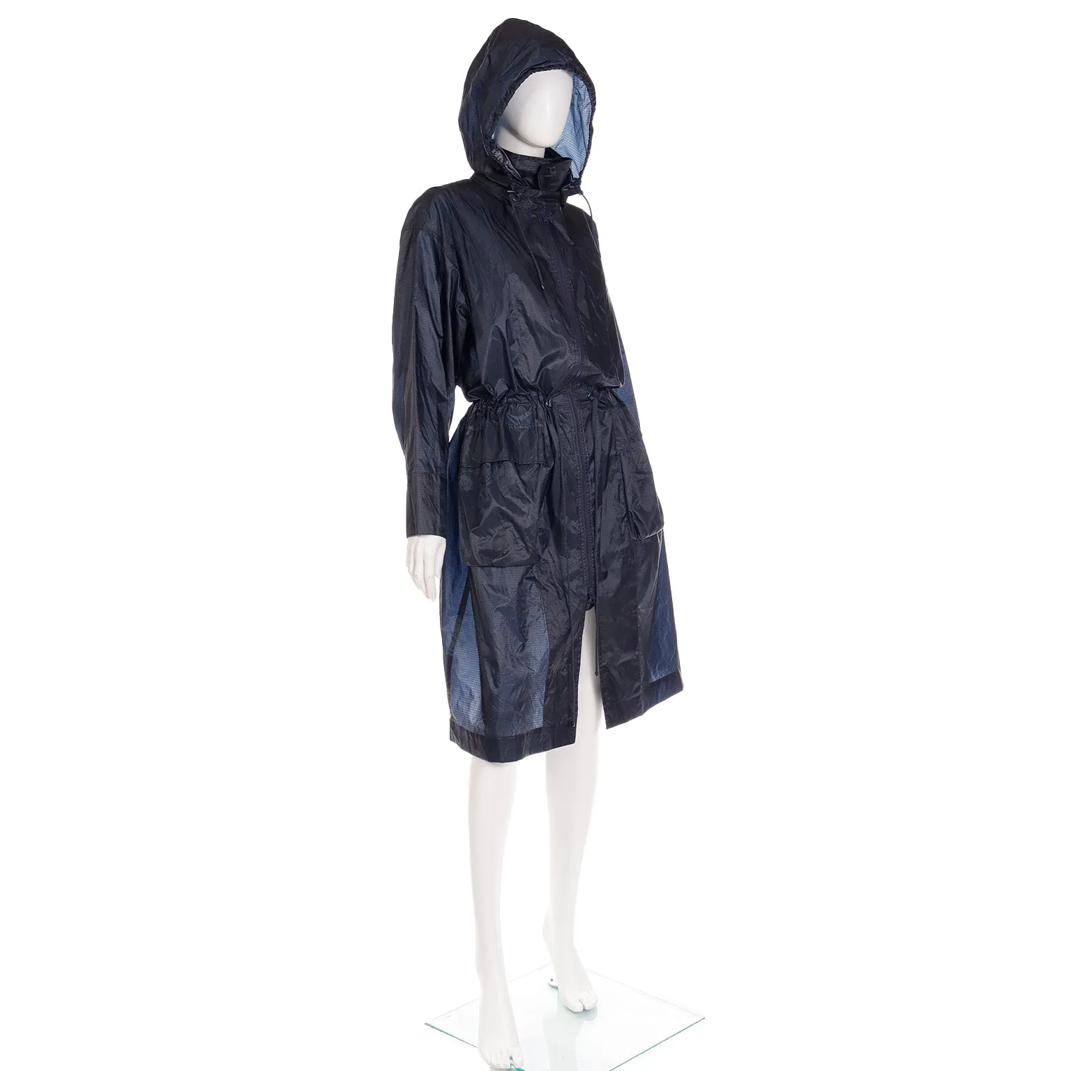 1990s Issey Miyake Vintage Windcoat With Hood Converts Into A Bag