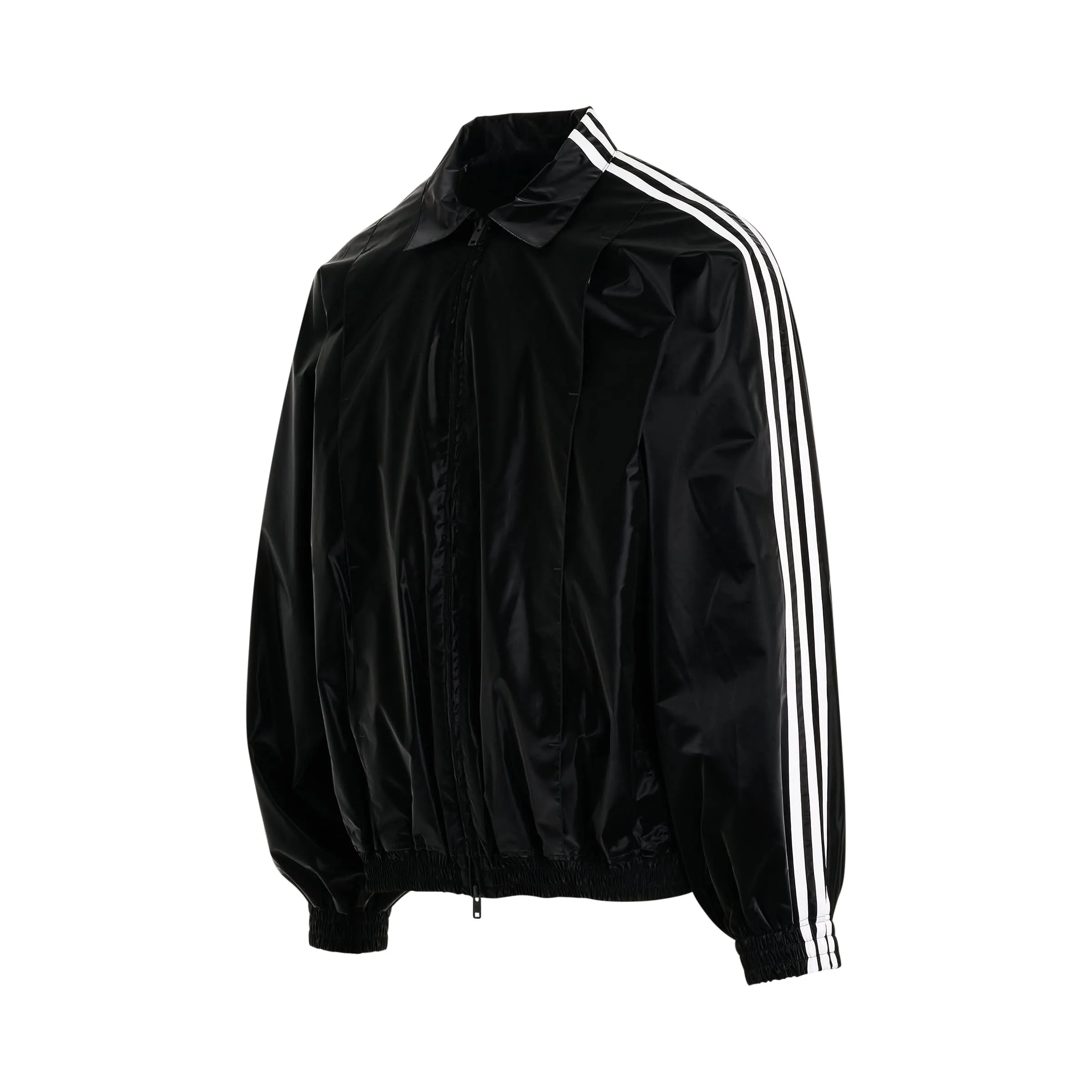 3 Stripe Windbreaker in Black