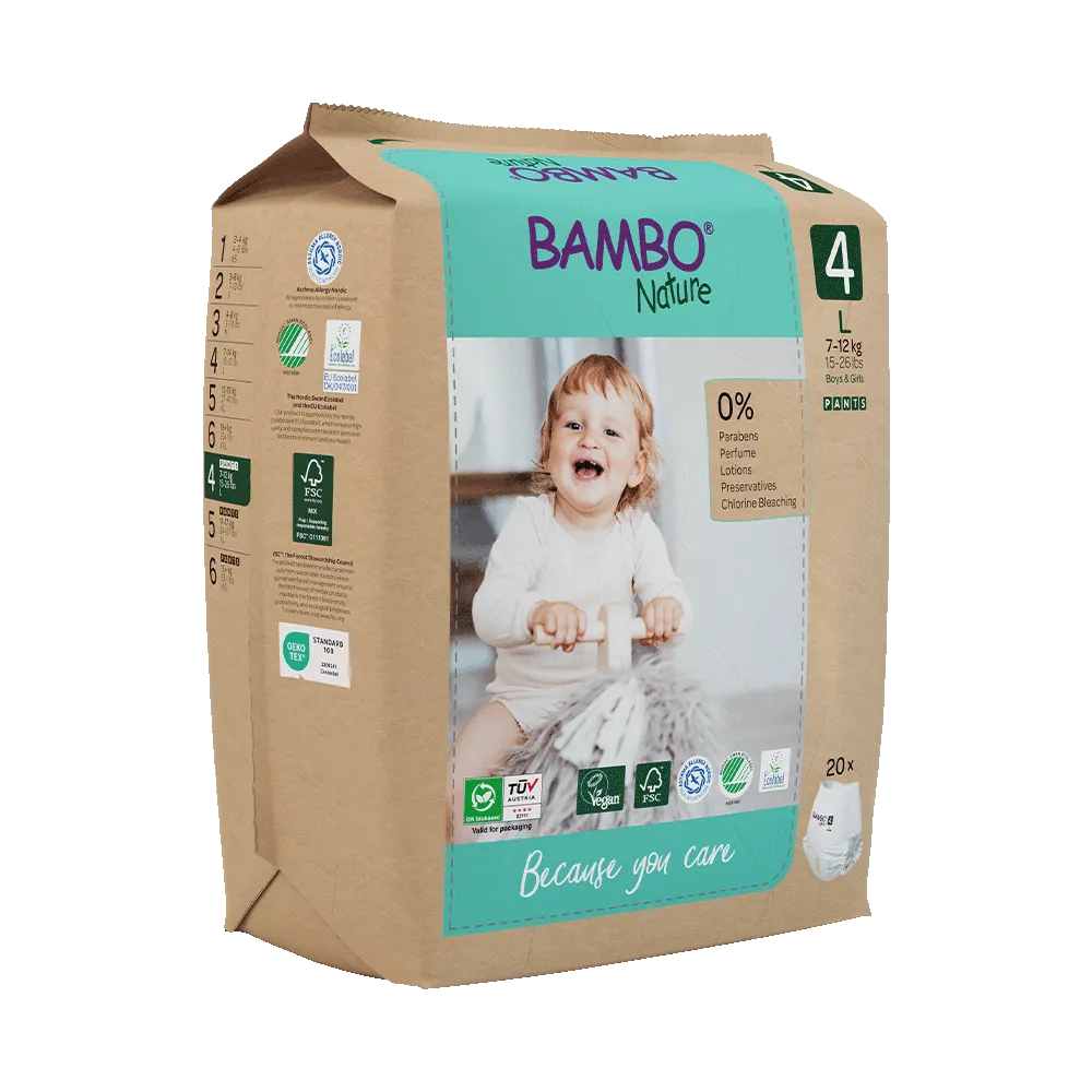 Bambo Nature Pants - Size 4 (7-12kg/15-26lbs)