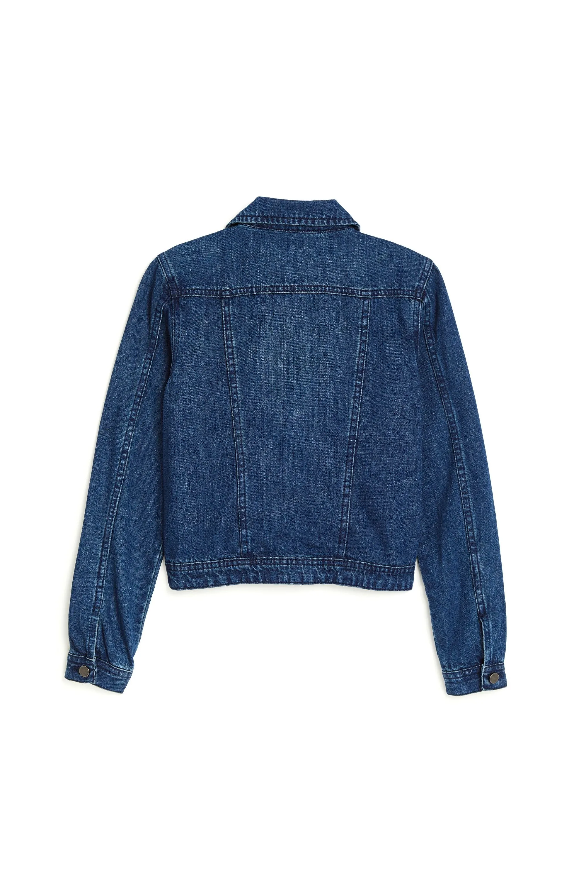 Basic Denim Jacket In Indigo