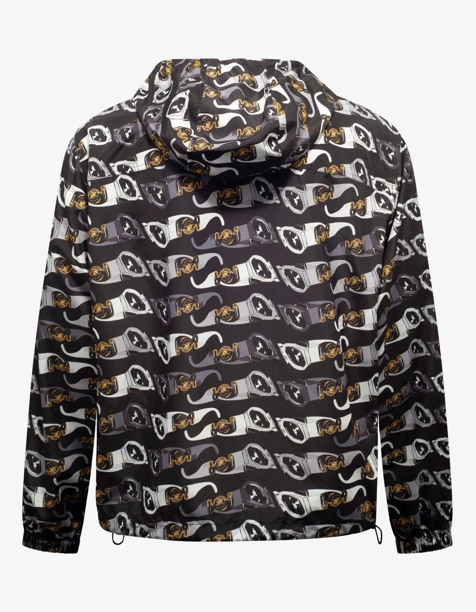 Black Biggie Sunglasses Print Windbreaker