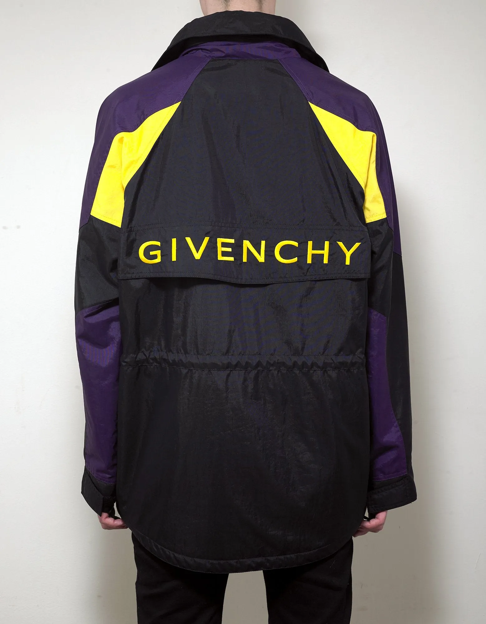 Black Long Sailing Windbreaker