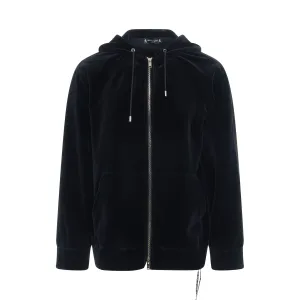 Bleached Skull Velour Hooded Jacket