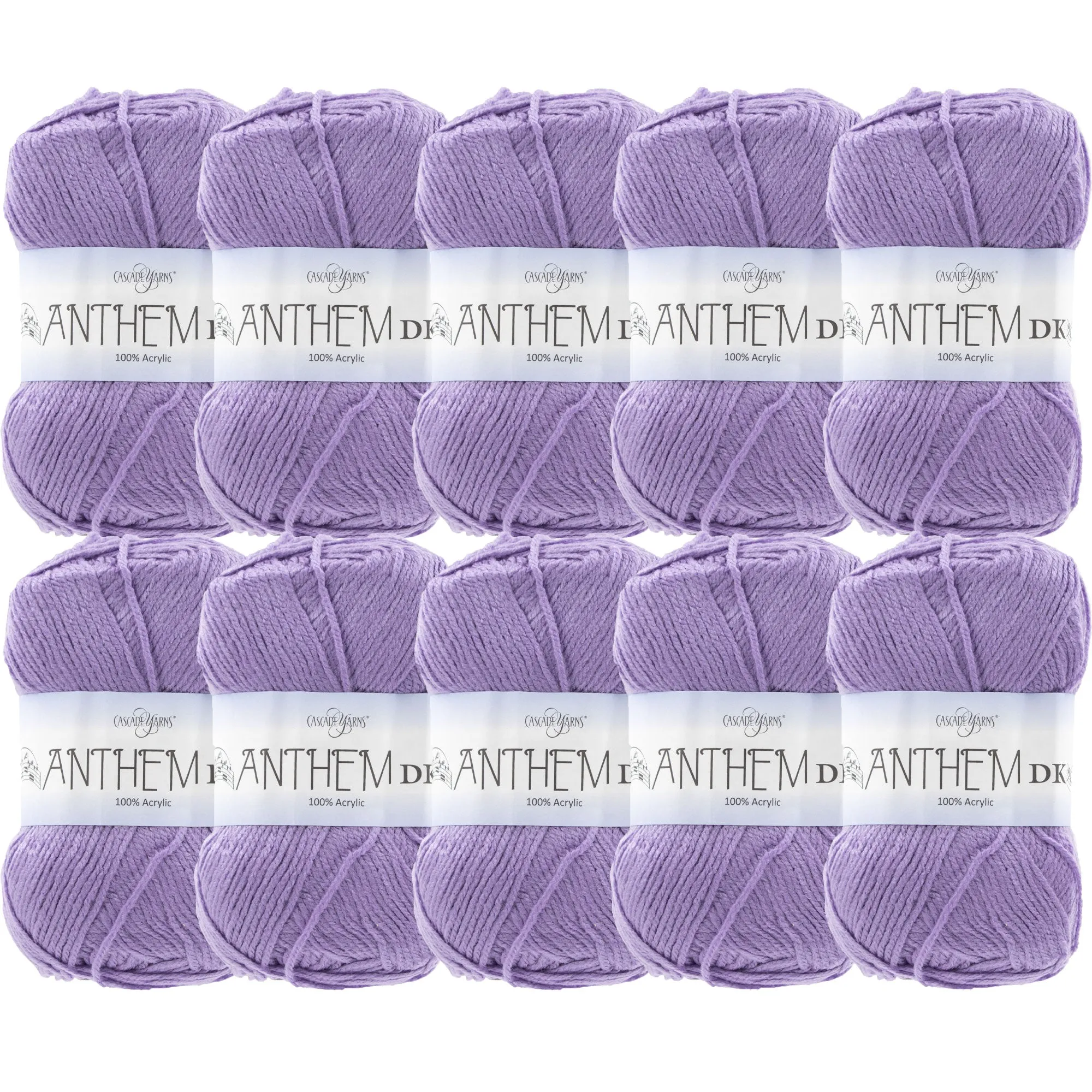 Cascade Yarns Anthem DK Yarn - 12 Lavender - 10-Pack