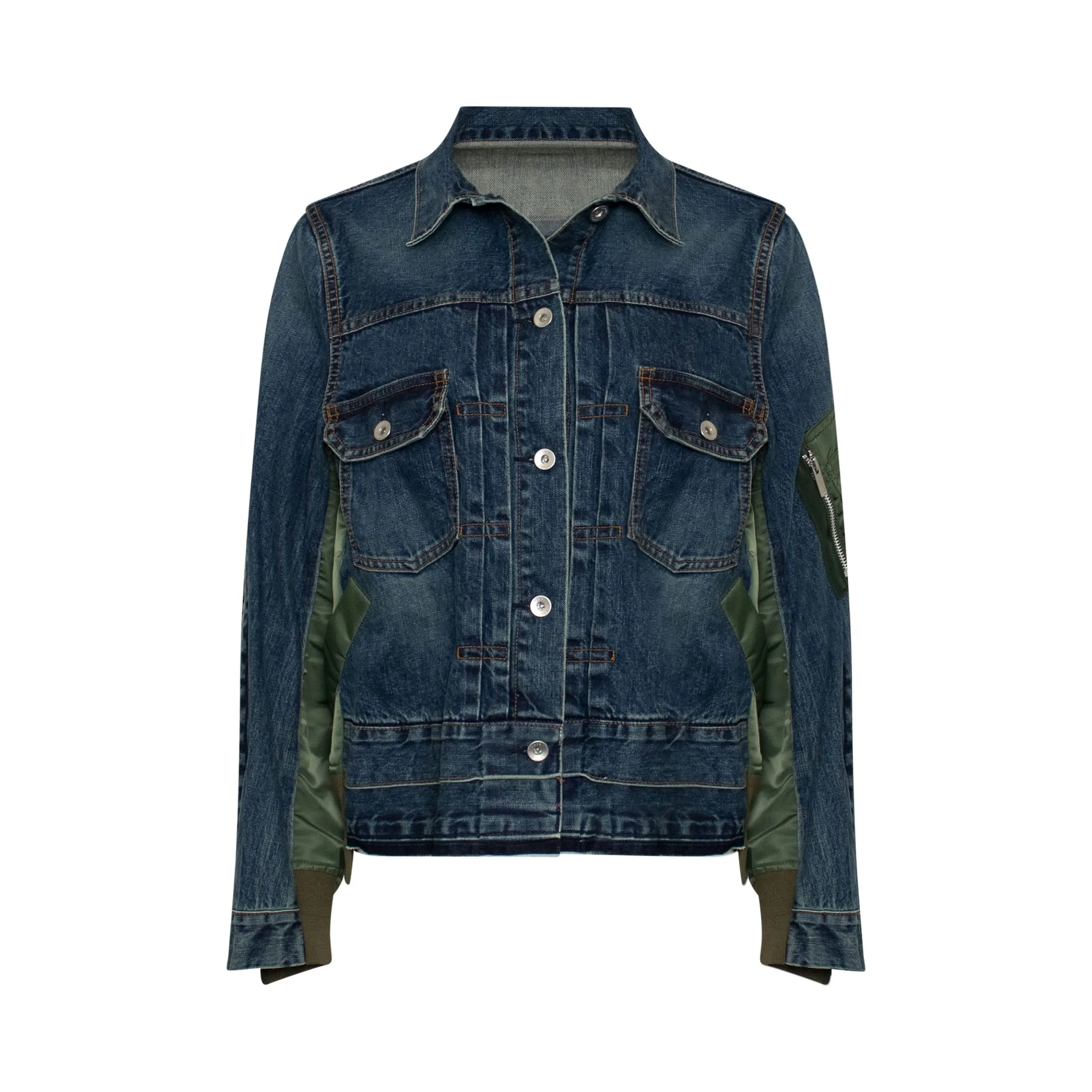 Classic MA-1 Denim Jacket Blue