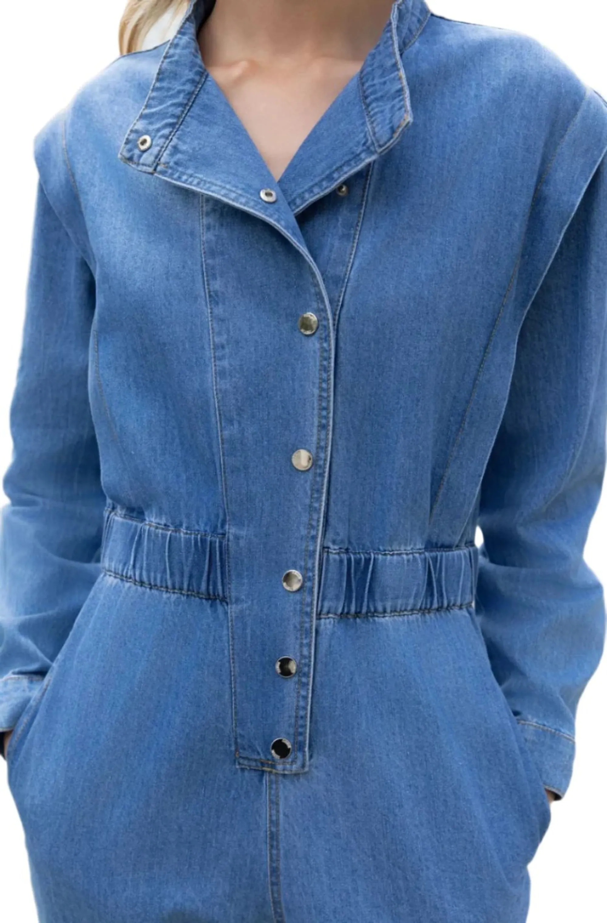 Clever Alice Denim Jumpsuit