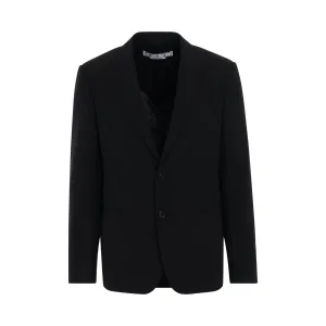 Corporate Slim Fit Jacket in Black/White