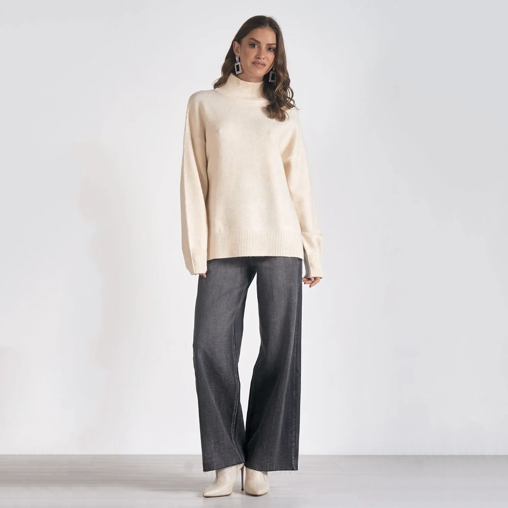 Elan Sweater Mock Neck Sweater