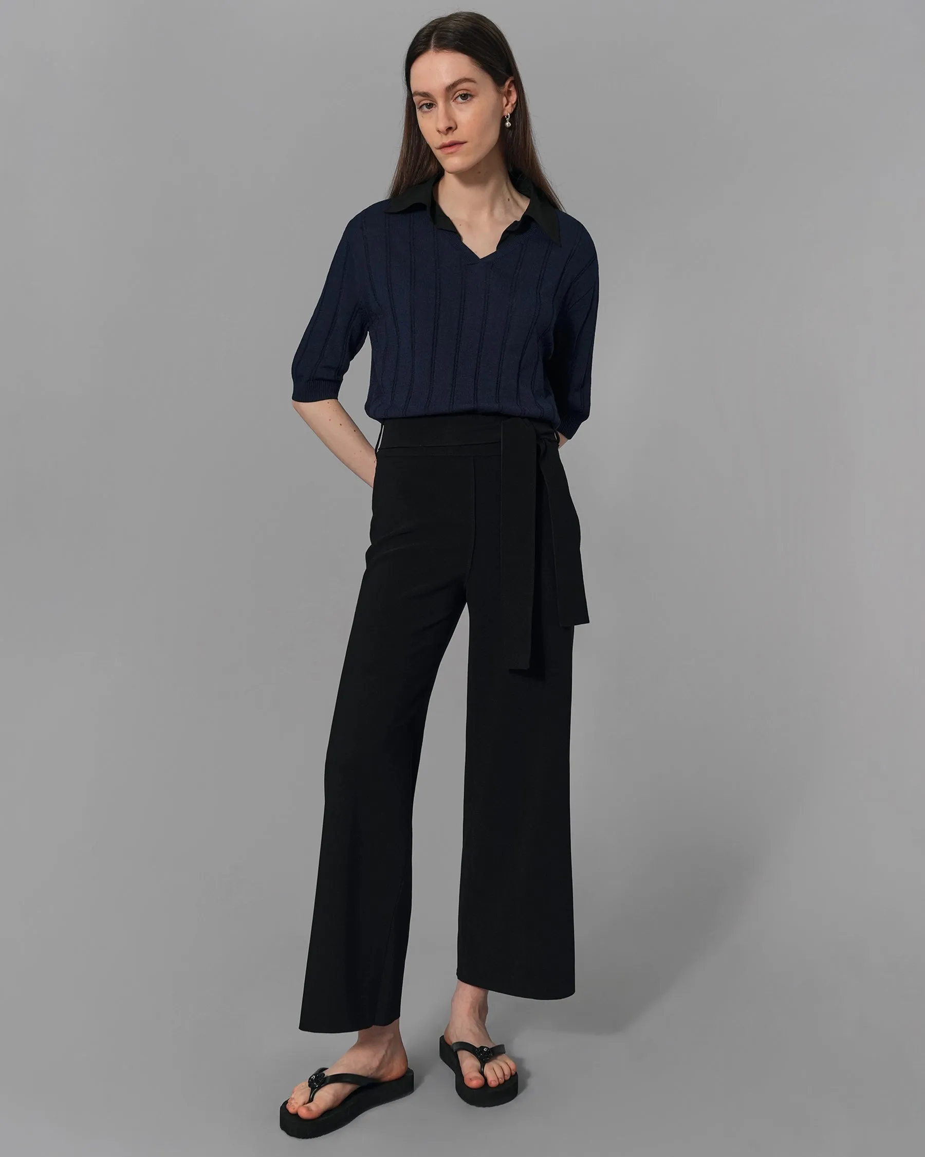 Elise Ribbon Tie Pants