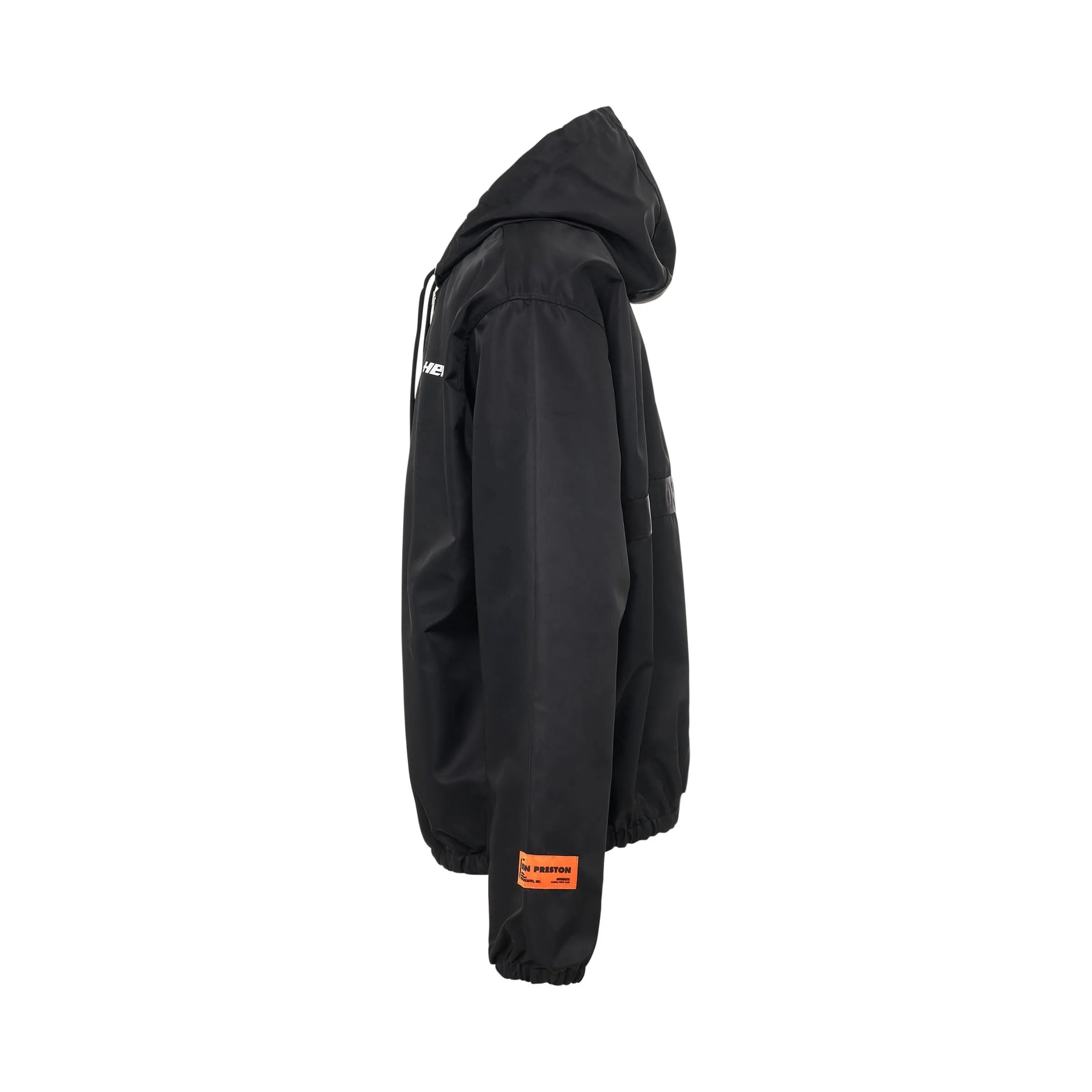 Ex-Ray Heron Nylon Windbreaker in Black/White