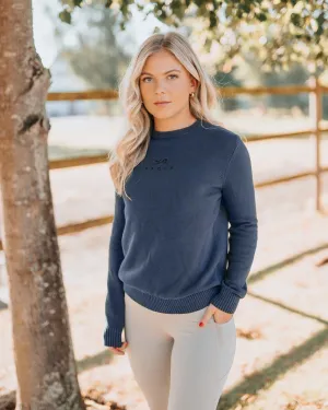 Fager Emily Crew Neck Sweater Unisex Navy