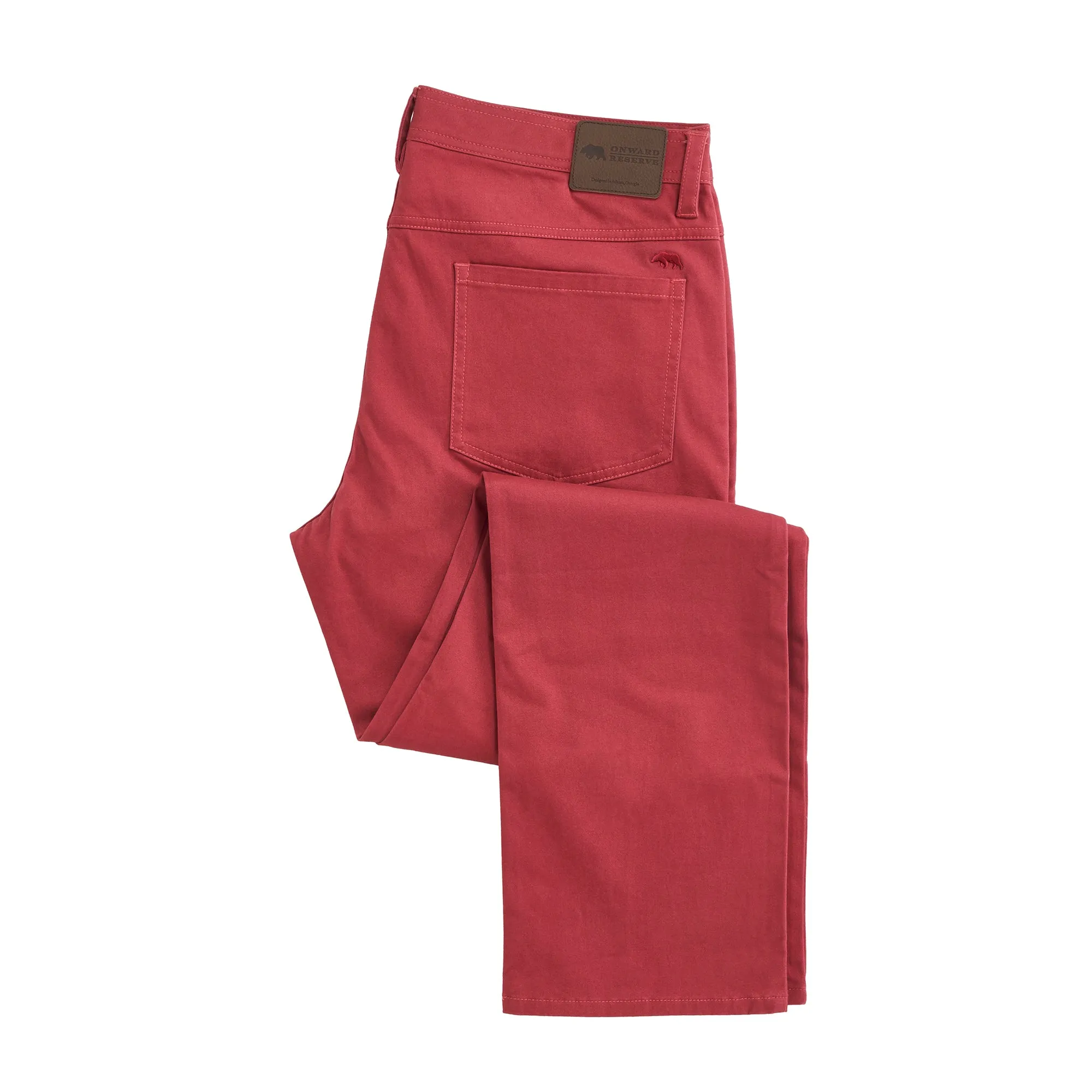 Flex Five Pocket Stretch Pant Earth Red