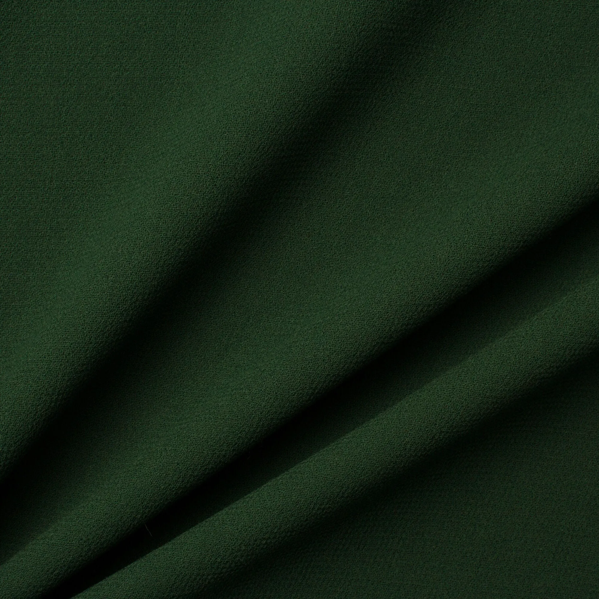 Forest Green Double Wool Crêpe