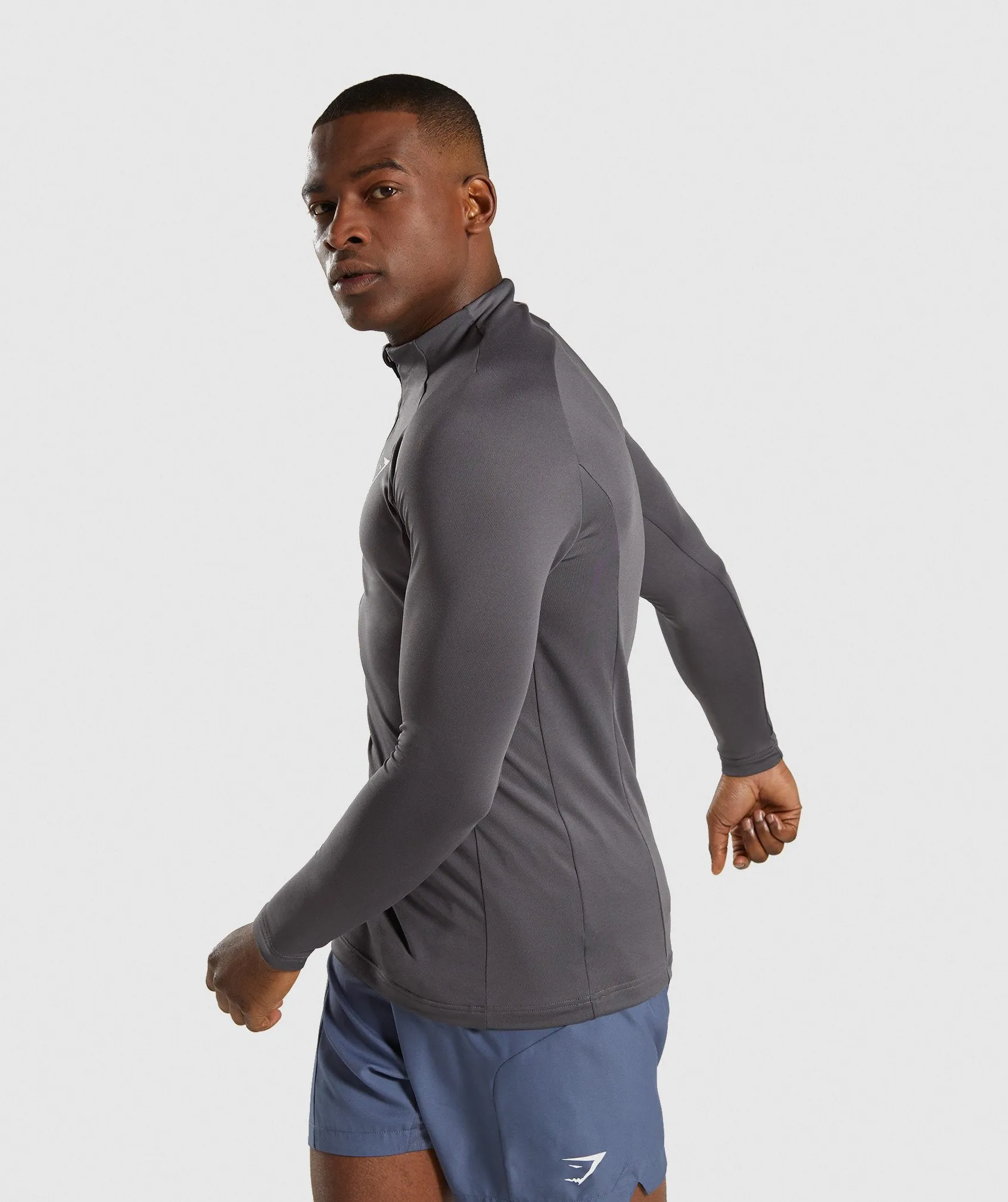 Gymshark Advanced 1/4 Zip Pullover - Charcoal