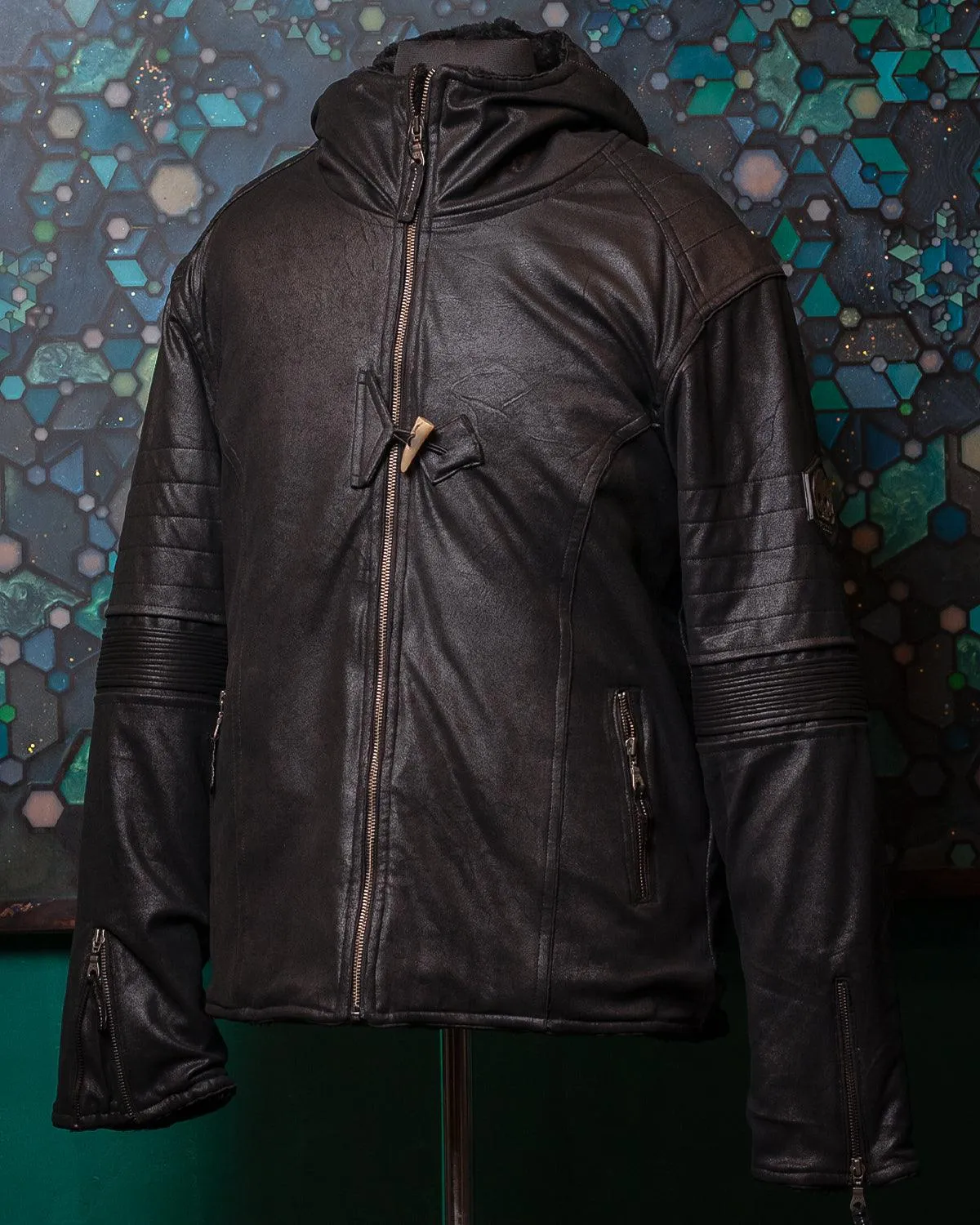 Jacket Men / Fake Leather  - BLACK Rider