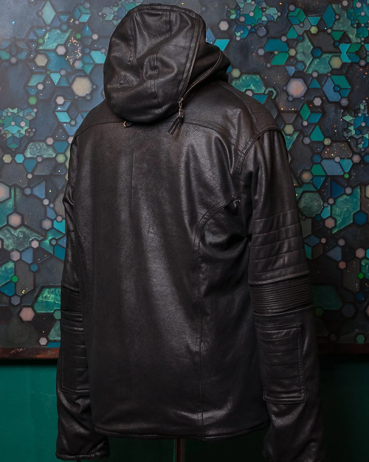 Jacket Men / Fake Leather  - BLACK Rider