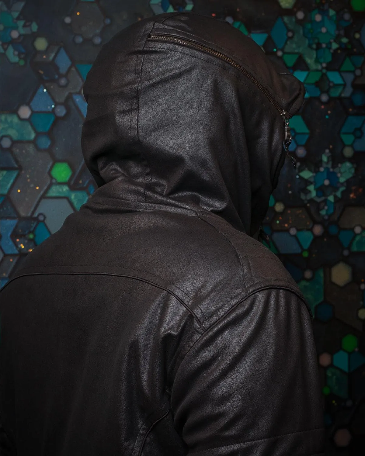 Jacket Men / Fake Leather  - BLACK Rider