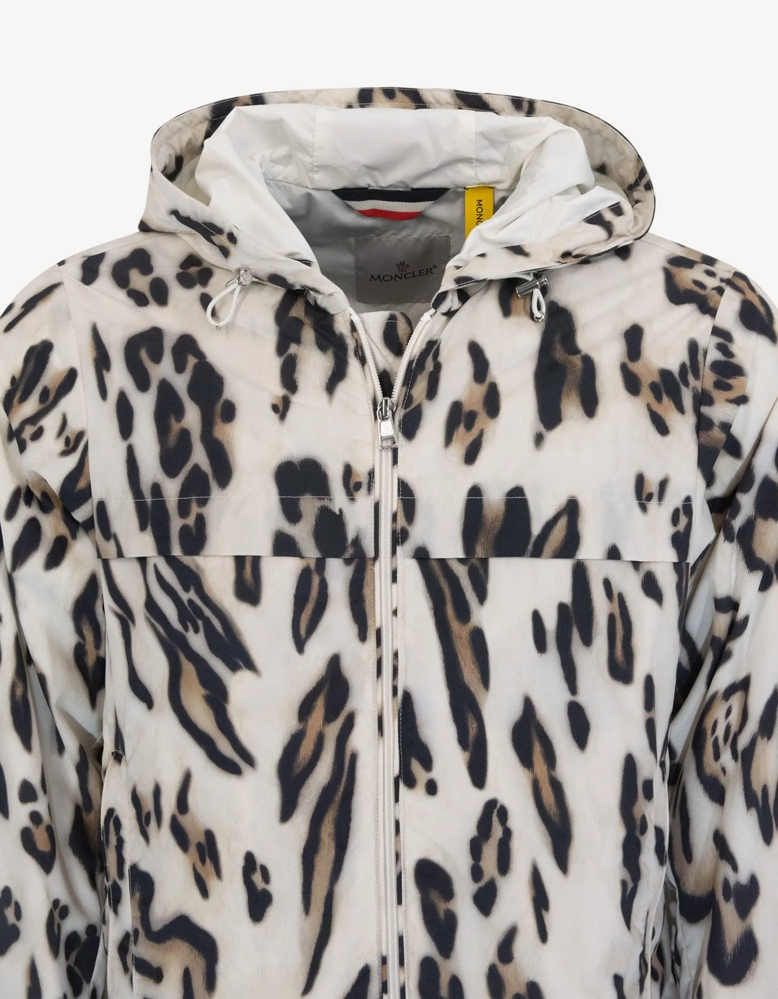 Jau Nylon Ocelot Print Windbreaker