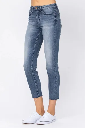 Judy Blue Raw Hem Relaxed Fit