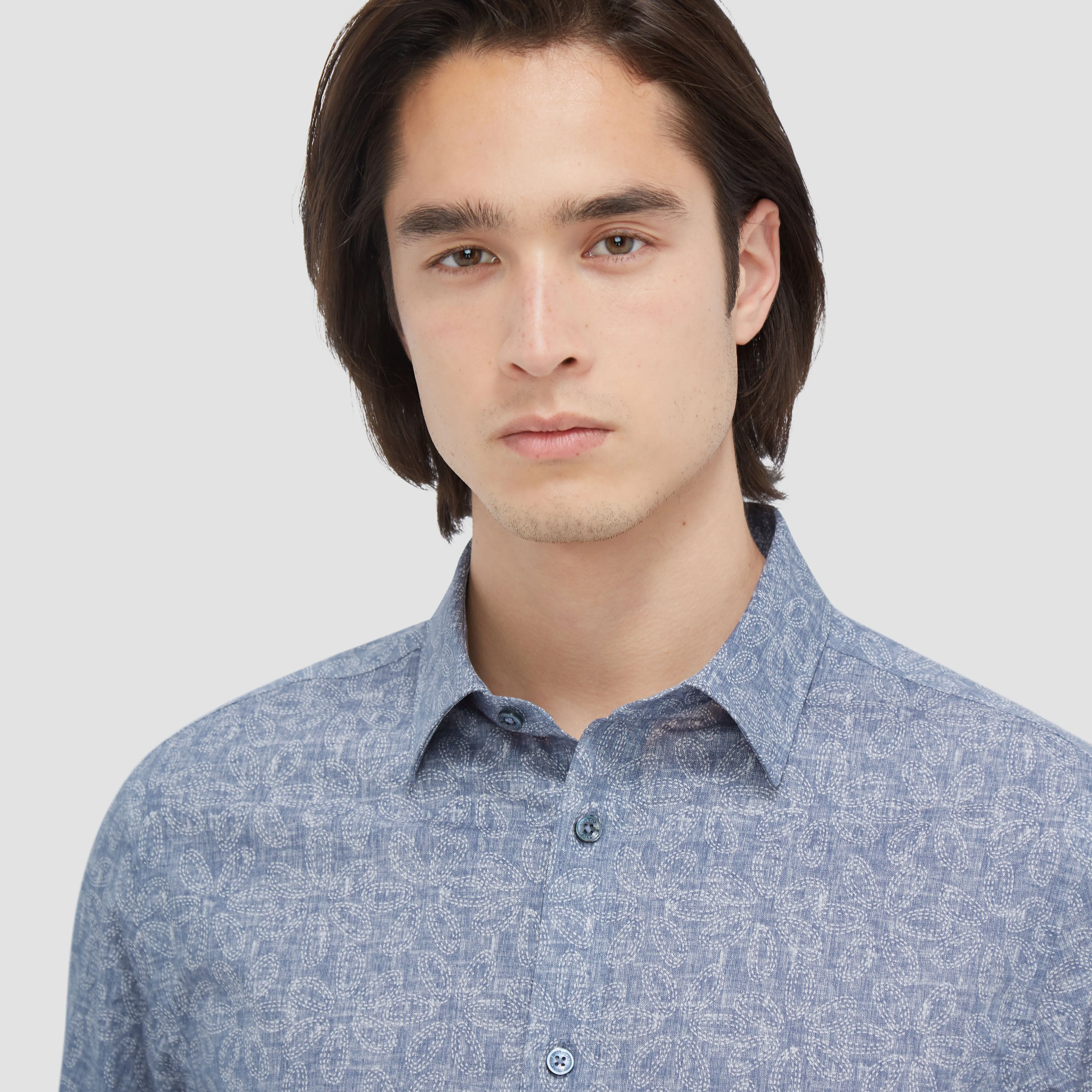 Julian Floral Stitch Shirt