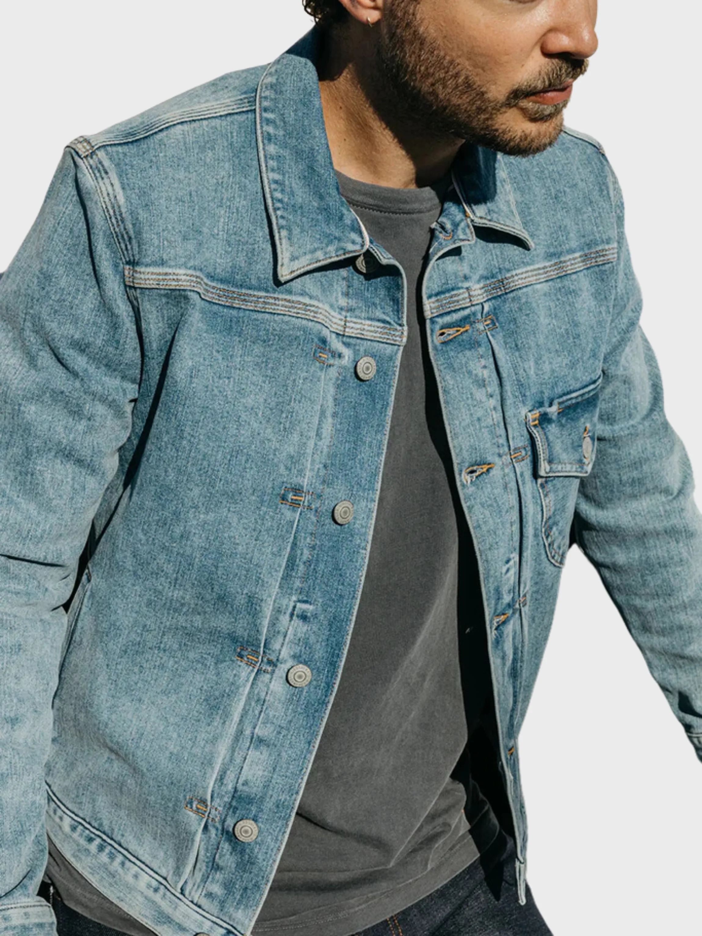 Kato The Blade 10.5 Oz Jean Jacket Jimmy Indigo