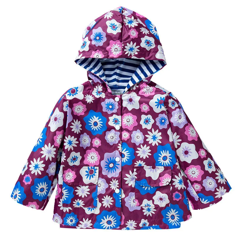 Kids Hooded WindProof Jackets Spring and Fall Outerwear - Free Shipping to N.A.