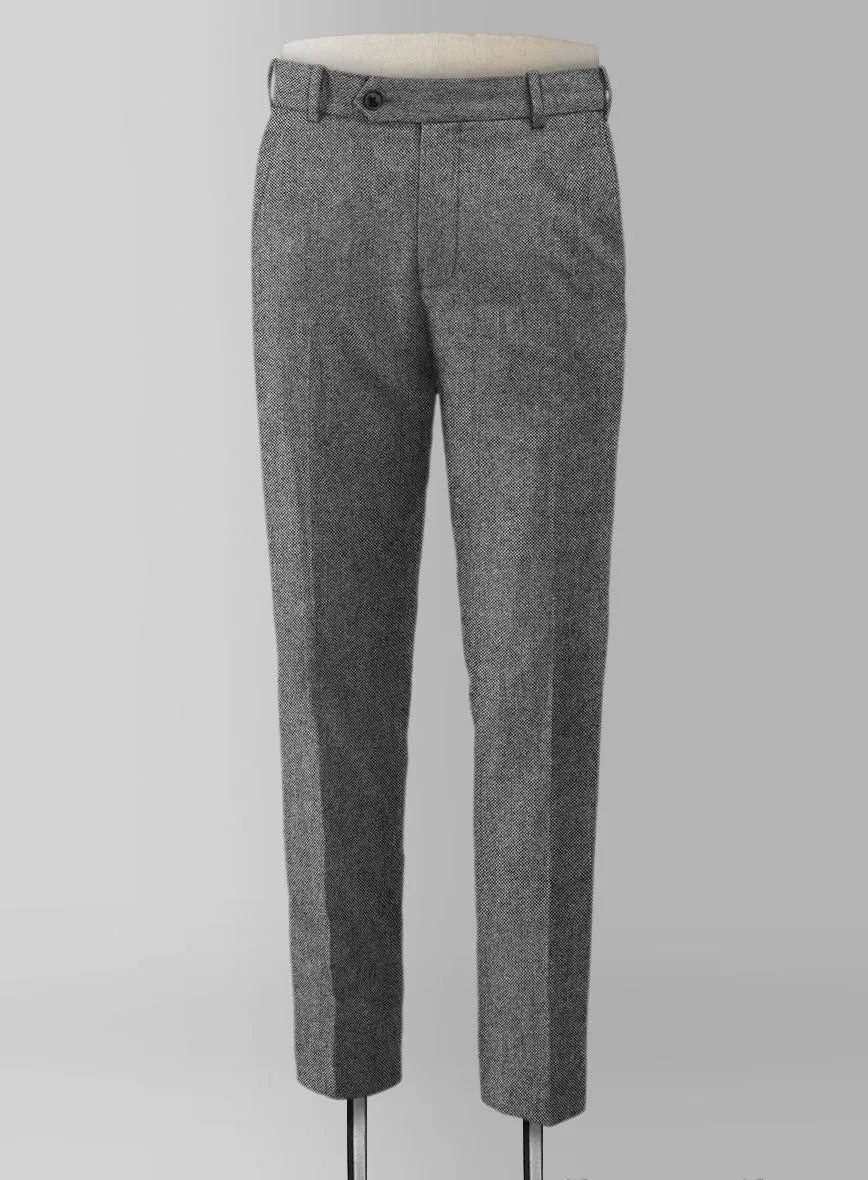 Light Weight Dark Gray Tweed Pants