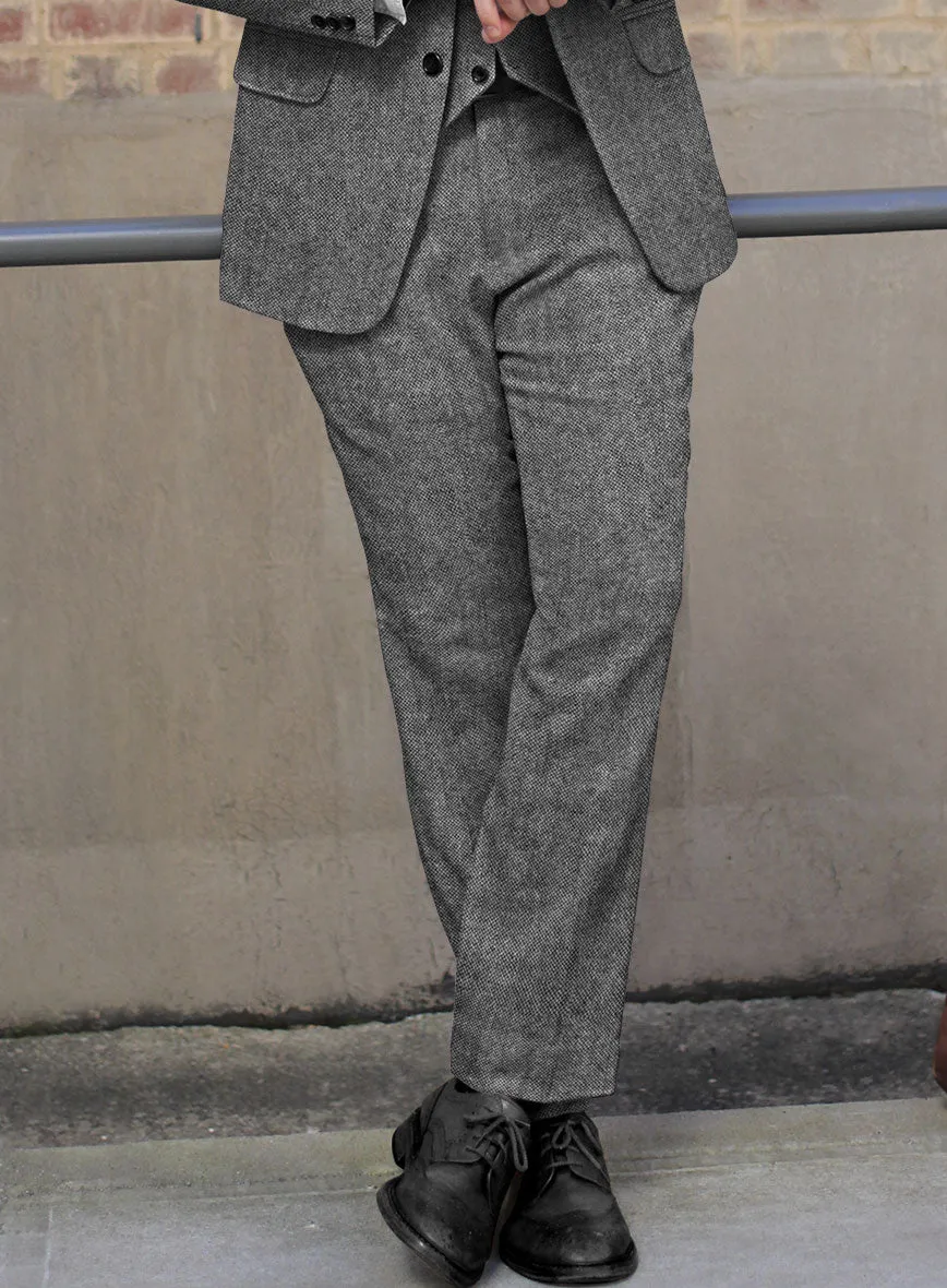 Light Weight Dark Gray Tweed Pants