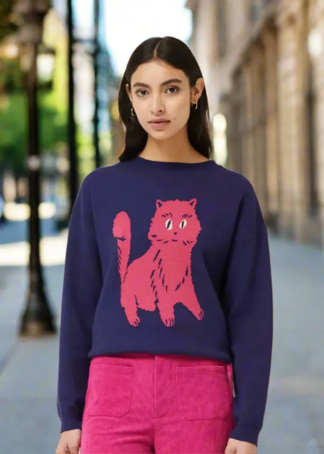 Pink Kitty Sweater