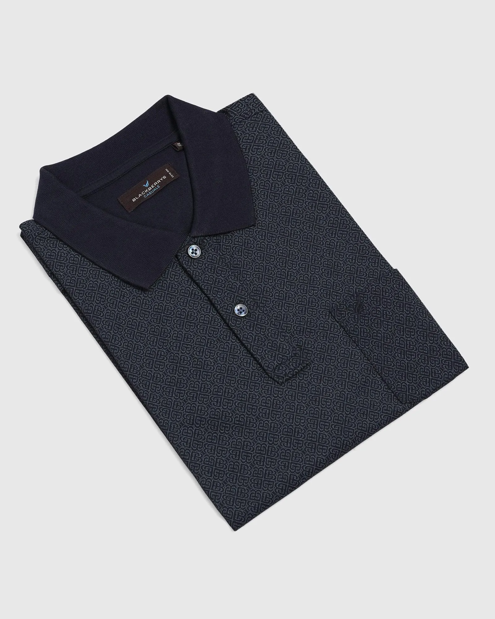 Polo Navy Printed T-Shirt - Taichi