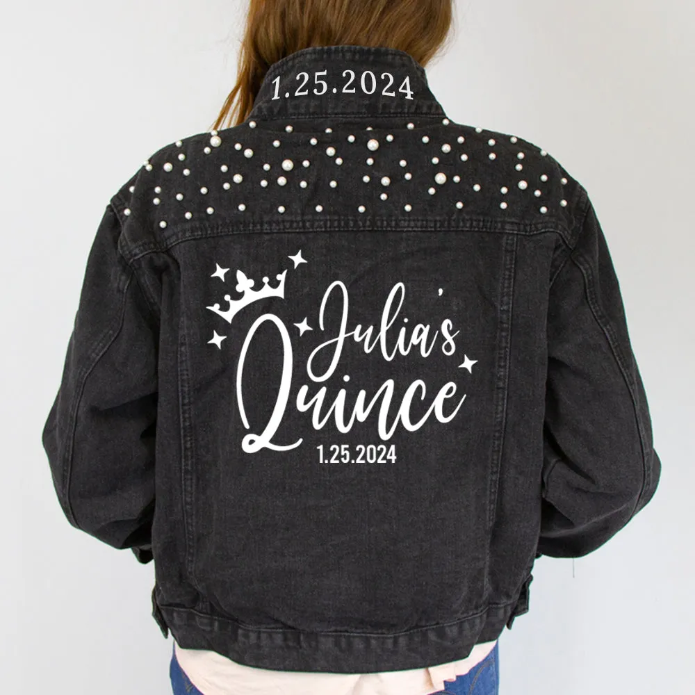 Quinceanera Theme Denim Jacket