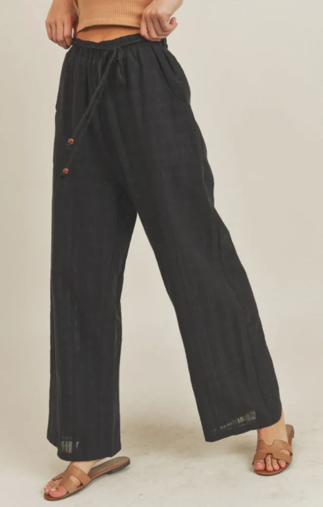 Relaxed Fit Black Pants