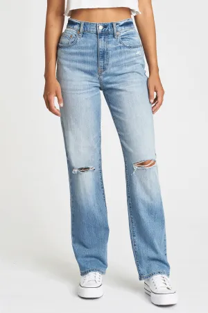 Relaxed Fit Denim Dad Jeans | Blooming Daily