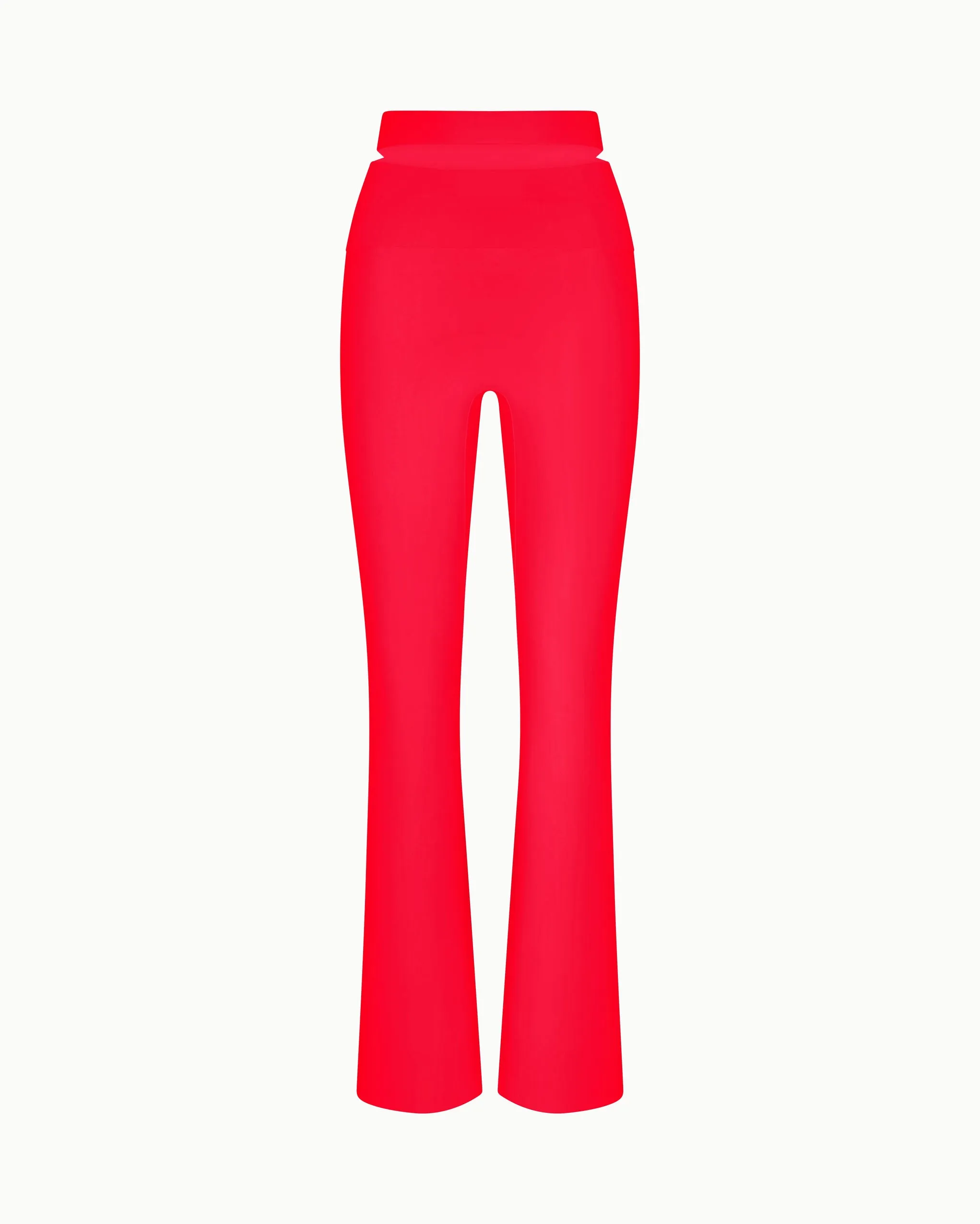 Sleek Stretch Cutout Foldover Pant | Tomato