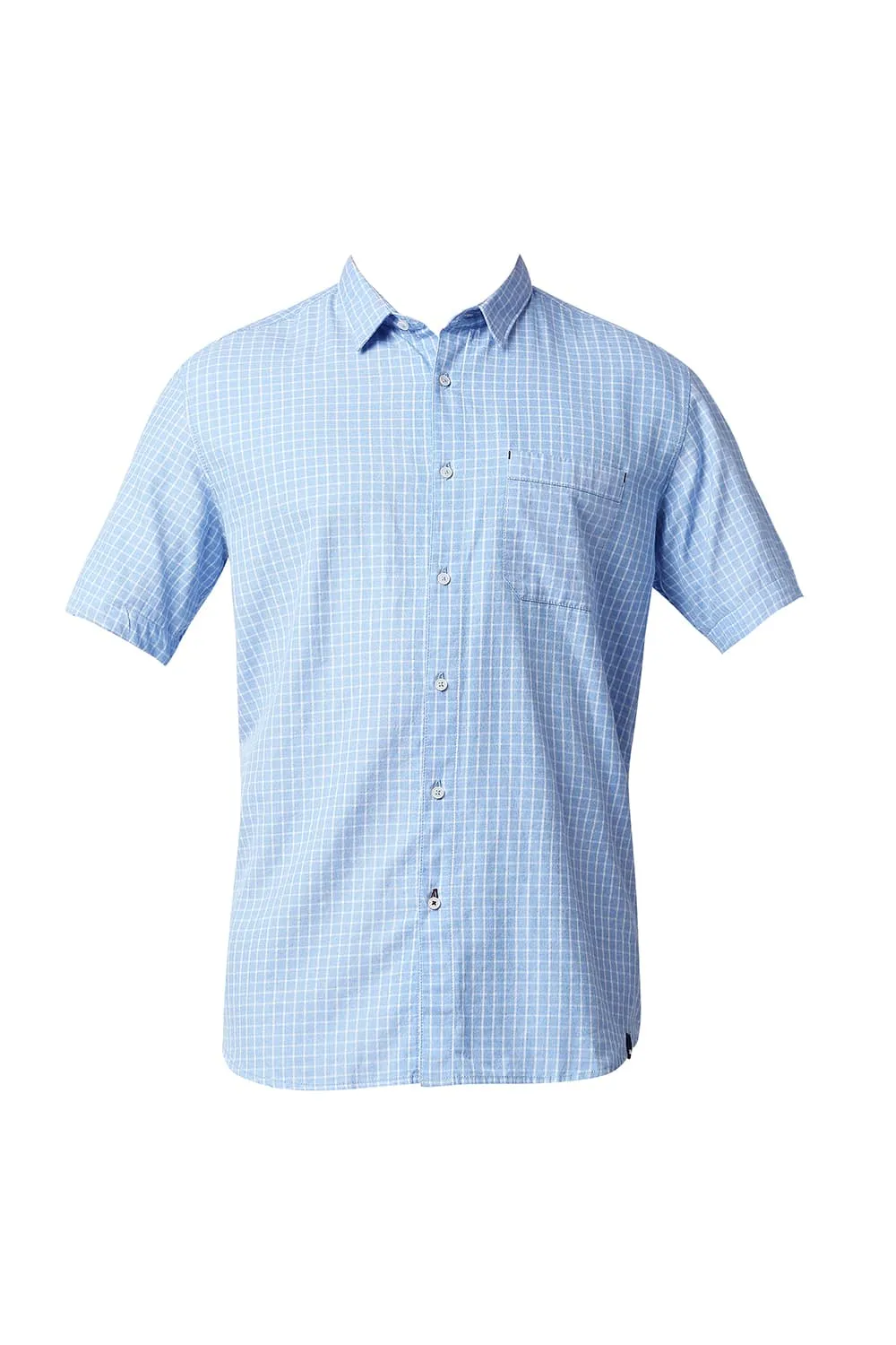 Slim Fit Grindle Checks Halfsleeves Shirt