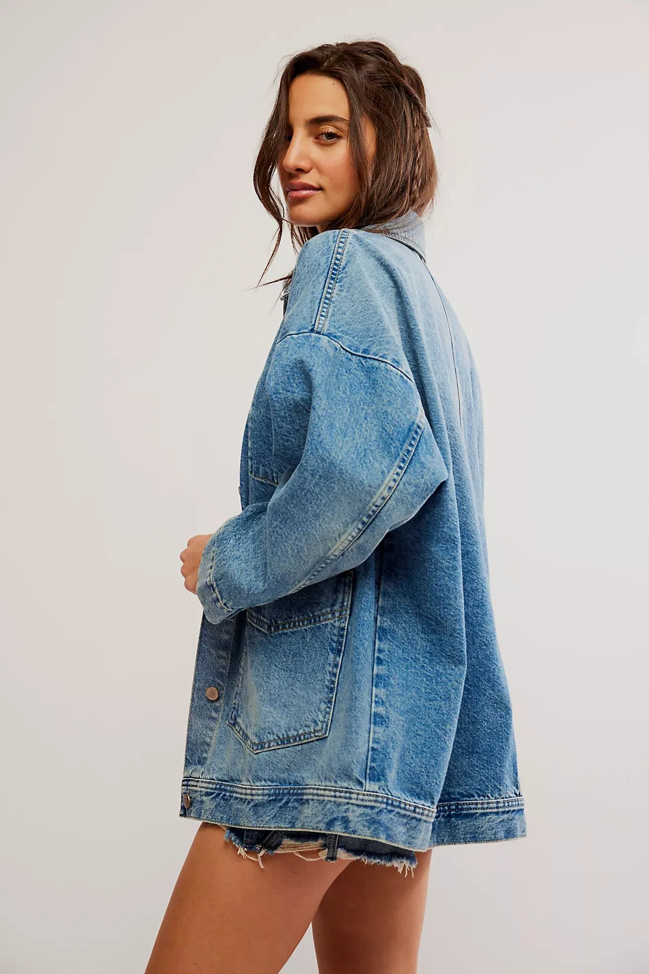 The Avery Denim Jacket by Free People - Got The Blues