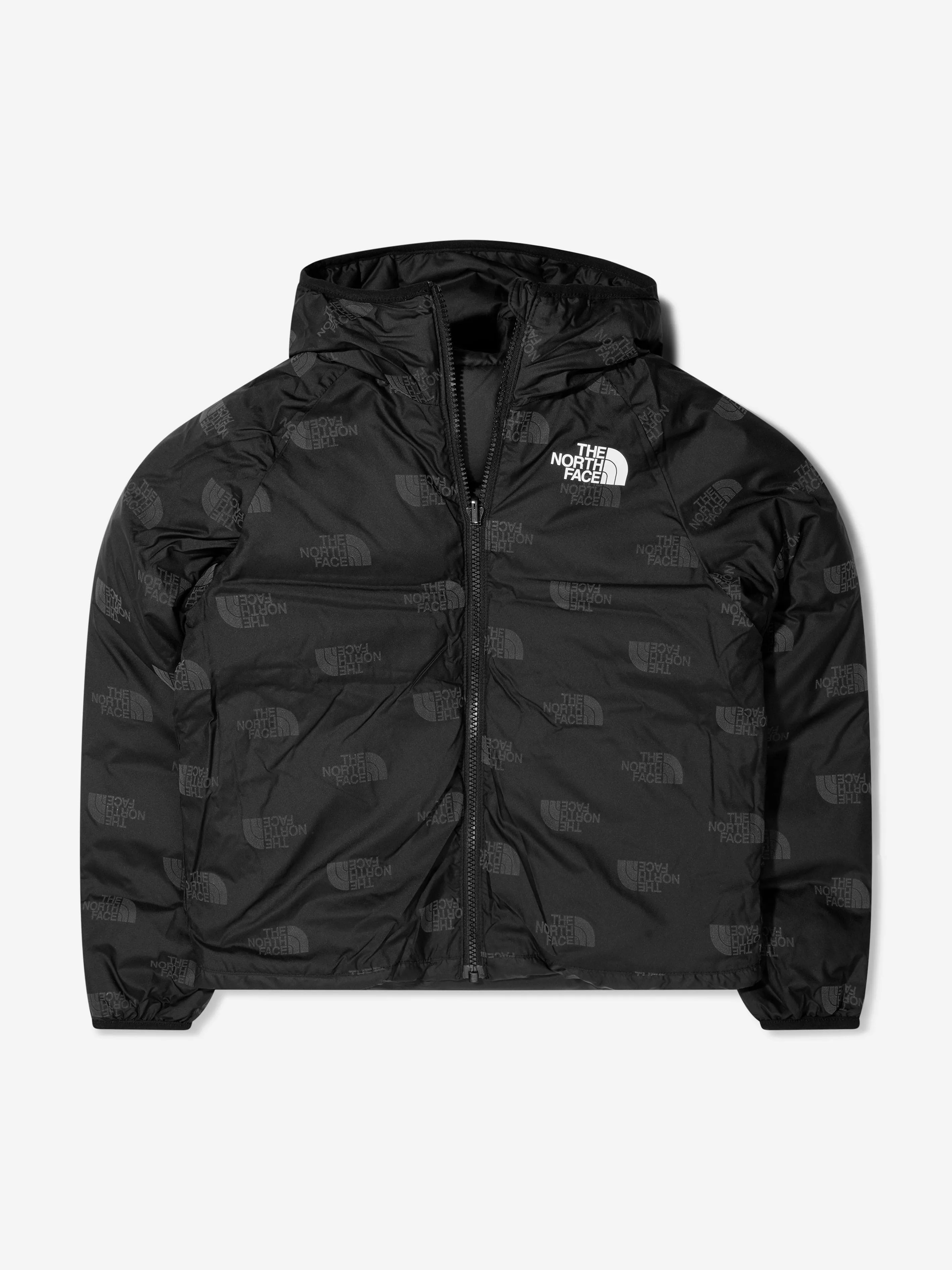 The North Face Boys Printed Reversible Down Hooded Jacket