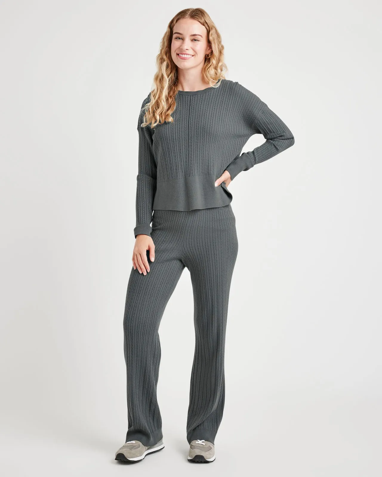 Veronica Cable Trim Sweater