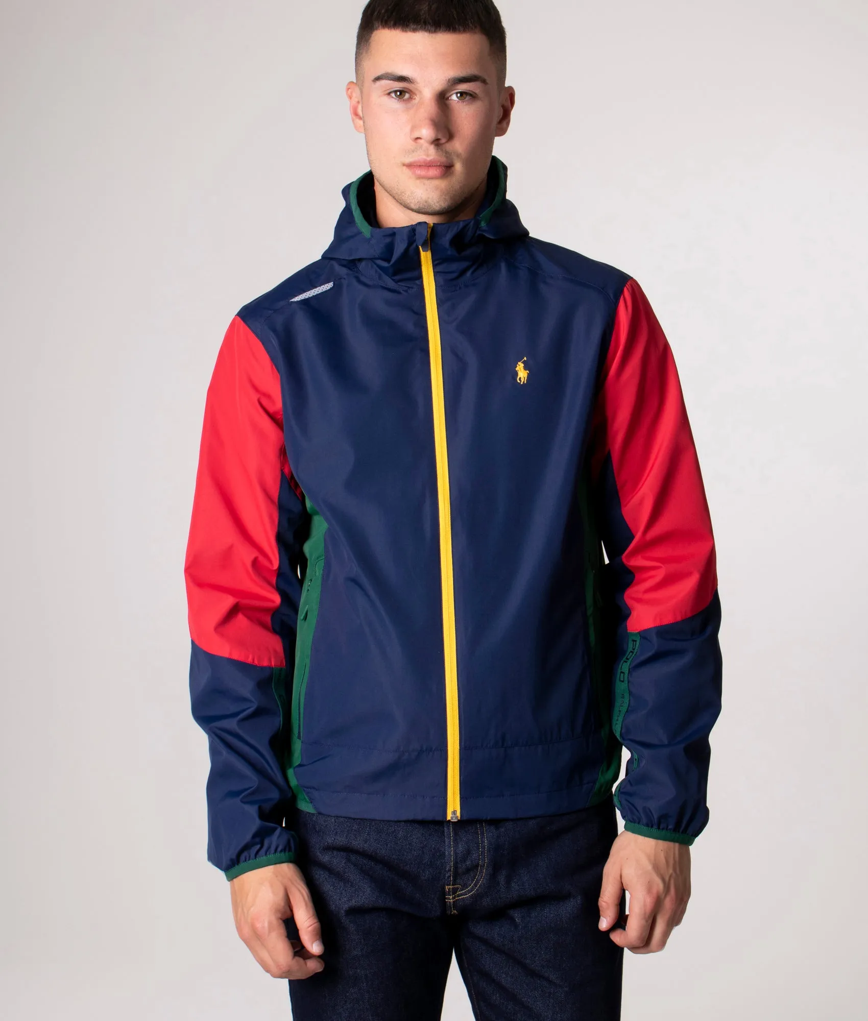 Zip Through Colour Block Windbreaker Jacket