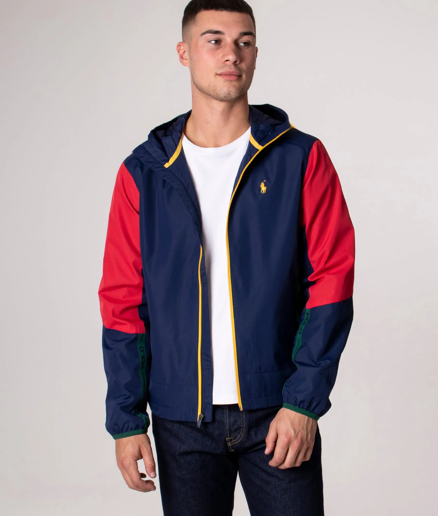 Zip Through Colour Block Windbreaker Jacket