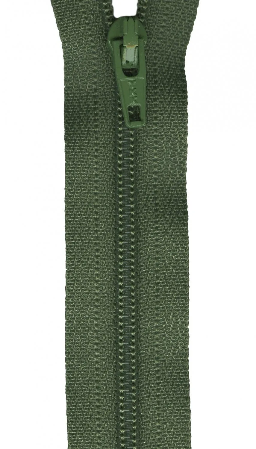 Ziplon Regular Zipper in Olive Green